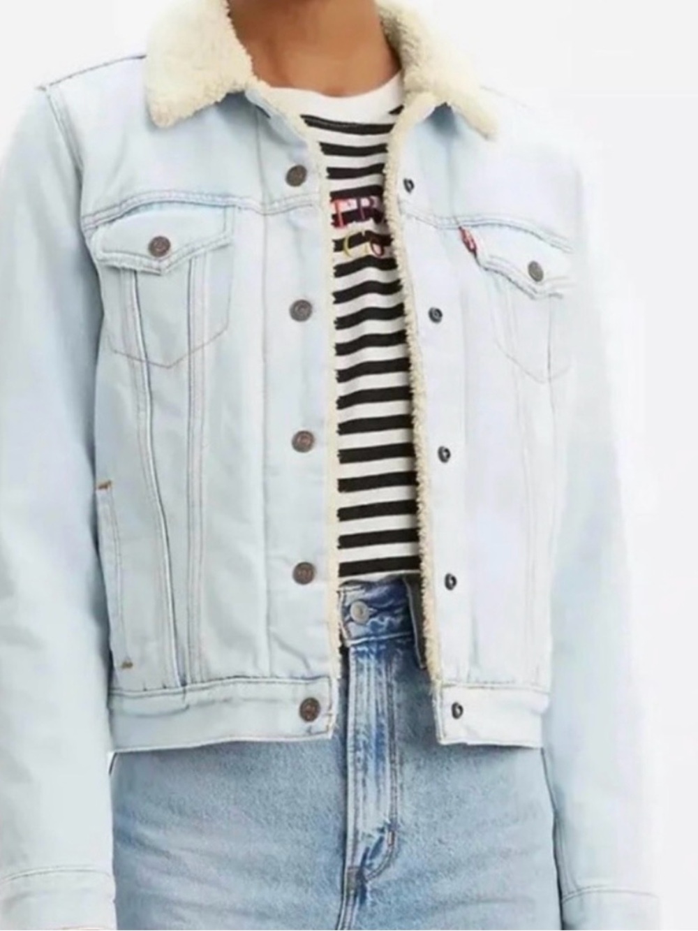 Levi's Sherpa lined denim Original Tricker Jacket Women’s Small